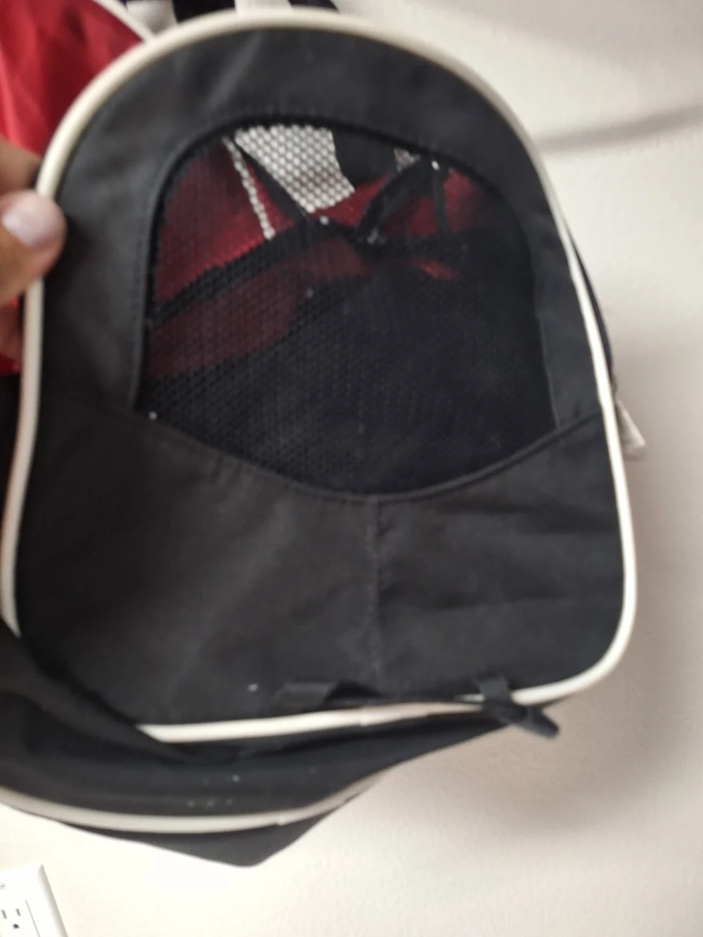 Nike Red and Black Duffel with White Swoosh